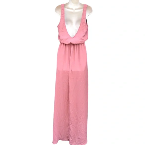 Show Me Your Mumu Medium Kendall Maxi Dress Rustic Mauve RM24 Bridesmaid - Picture 3 of 9